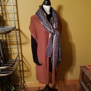 Chicos handsome  cinnamon duster vest